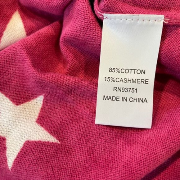 In2 by InCashmere- Stars Cashmere-Blend Super Soft Sweater size Medium - Picture 4 of 7